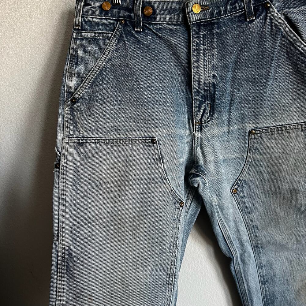 Carhartt B07 DNM denim double knee work wear carpenter pants - Picture 3 of 8